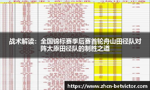 战术解读：全国锦标赛季后赛首轮舟山田径队对阵太原田径队的制胜之道